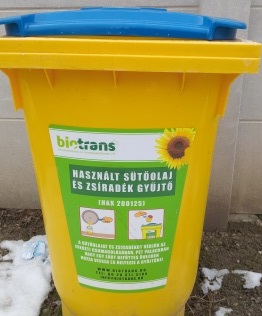használt étolaj gyűjtő